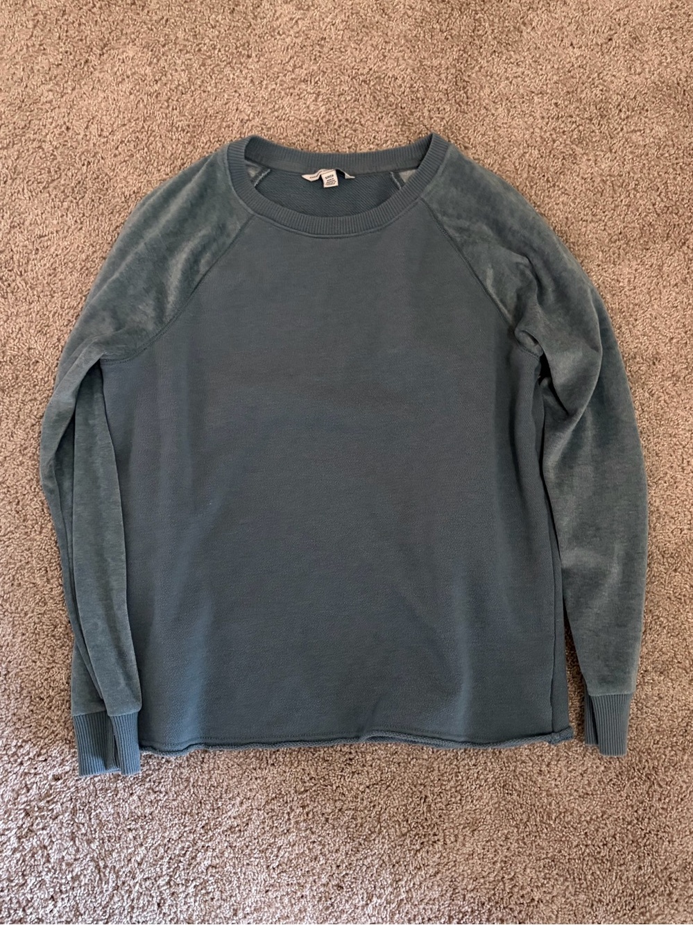 American Eagle Outfitters Light Teal Crewneck Sweater